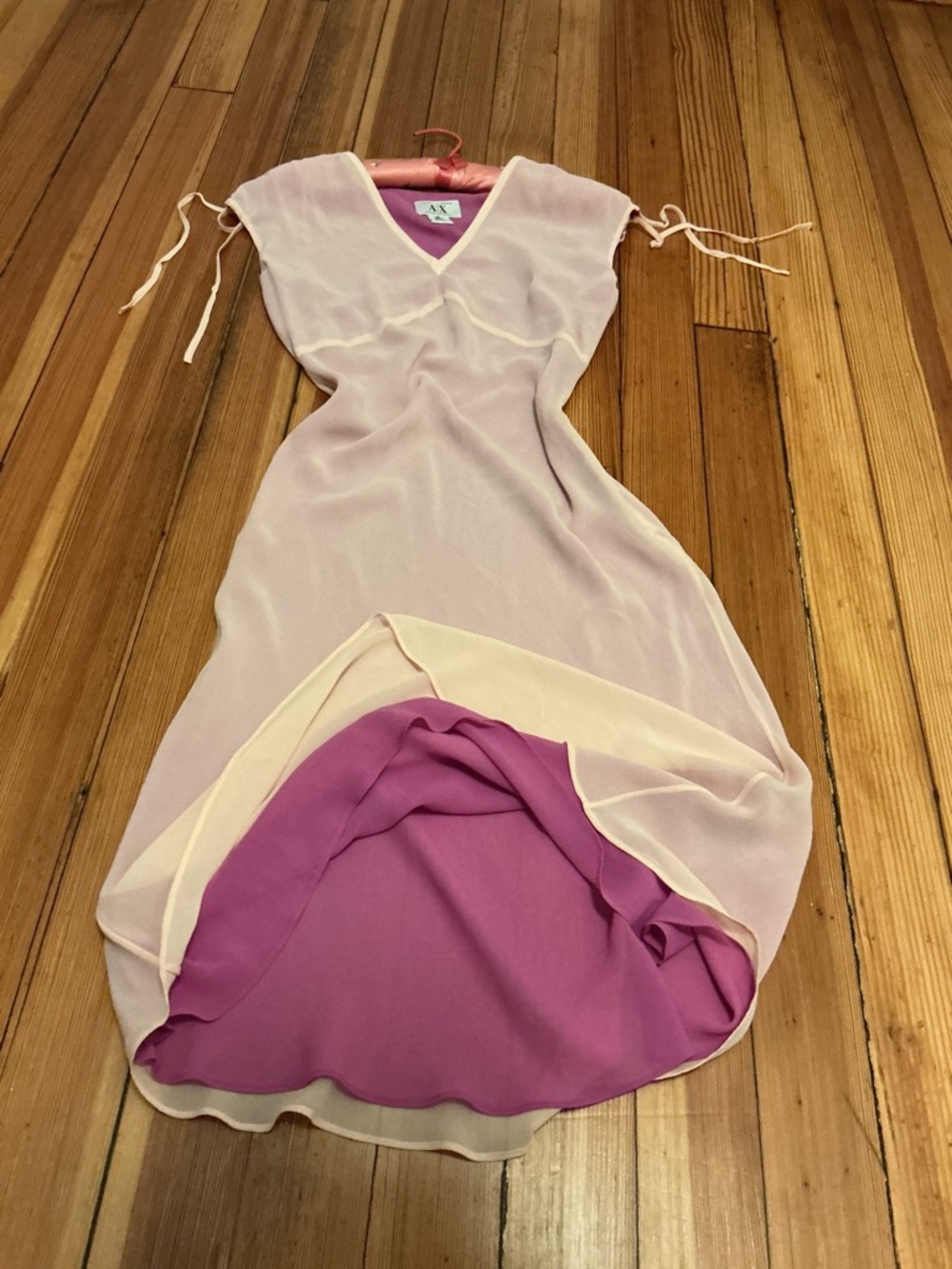 Vintage Armani Exchange 100% Silk Formal dress - Picture 3 of 16